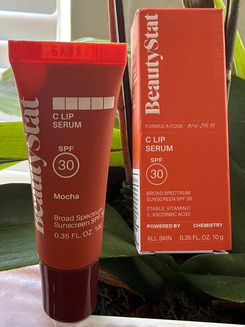 BeautyStat C Lip Serum SPF 30 — Red-Orange